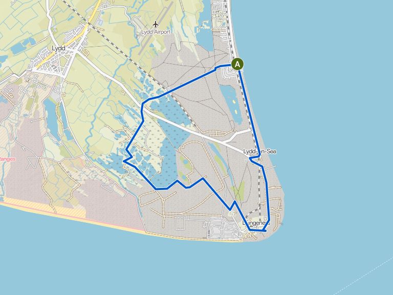 RSPB Dungeness loop from Lydd-on-Sea | hike | Komoot